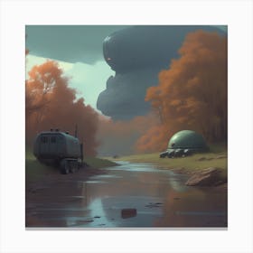 Alien Landscape 1 Canvas Print