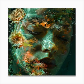 Underwater Portrait Canvas Print