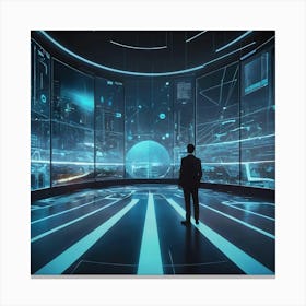 Futuristic Businessman 15 Canvas Print