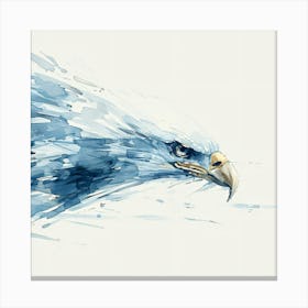 Watercolor Eagle Canvas Print