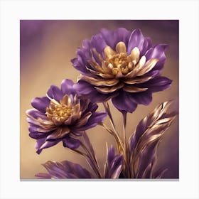 Purple Flowers Canvas Print