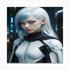 Futuristic Girl Canvas Print