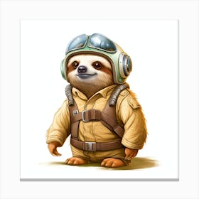 Star Wars Sloth 2 Canvas Print