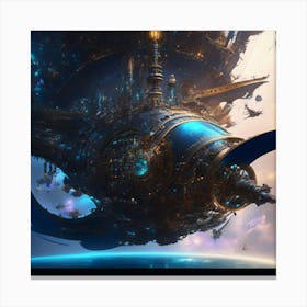 Spaceship 4 Canvas Print