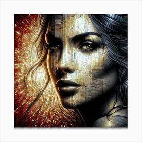 A mysterious woman 9 Canvas Print