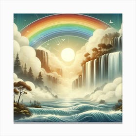 Mythical Waterfall 13 Canvas Print