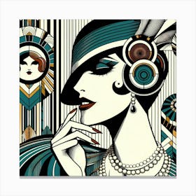 Deco Woman 18 Canvas Print