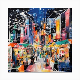 Night Market 2 Canvas Print