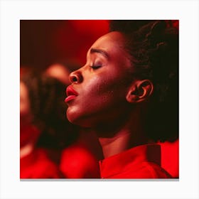 Choir In Red Canvas Print