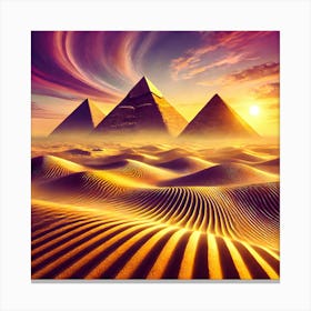 Pyramid Echoes The Sands Of Time Lienzo