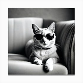 Cat In Sunglasses 5 Canvas Print