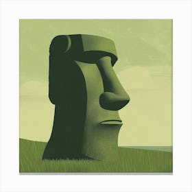 Moai Statue 2 Canvas Print