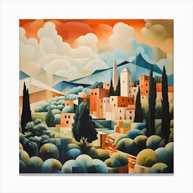 Abstract Vistas: Italian Odyssey Canvas Print