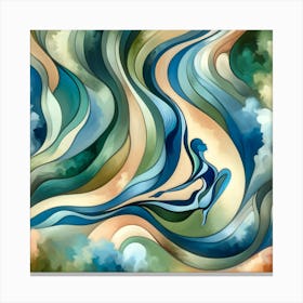 Abstract Of A Woman Canvas Print