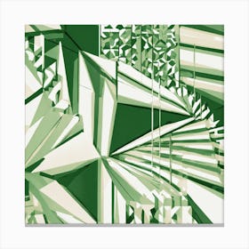 Abstract Green Canvas Print