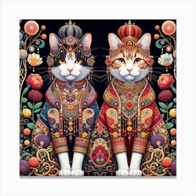 The Majestic Cats 2 Canvas Print