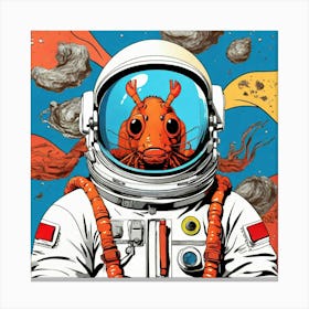 Rat In Space Canvas Print