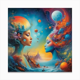 Lucid Dreaming paintings art print Canvas Print