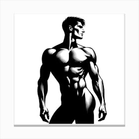 Muscular Man 3 Canvas Print