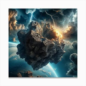 Meterite Storm View From Below (2) Canvas Print