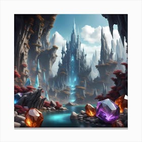 Gemstone Metropolis Canvas Print