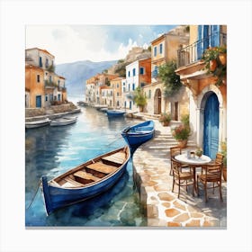 Greece Village 1 Canvas Print