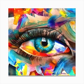 Colorful Eye Canvas Print