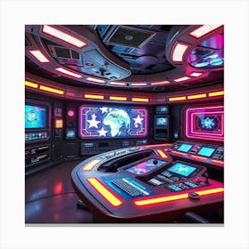 Retro Futuristic Elements,Retro Futuristic Background,Retro Futuristic Templates (62) Canvas Print