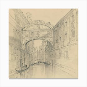 Venice Bridge Canvas Print