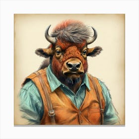 Bison 13 Canvas Print