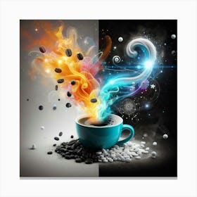 Coffee And Fire Canvas Print