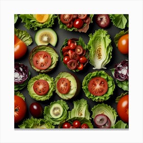 Unique Design Pictures Of Salad 1 Canvas Print