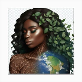 Woman of thee Earth Canvas Print