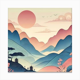 Asian Landscape 25 Canvas Print