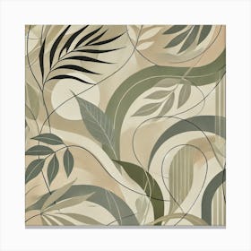 Abstract Floral Pattern Canvas Print