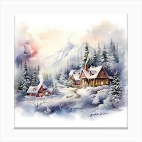 Christmas Tranquility Central Canvas Print