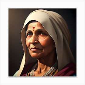 Indian Woman Canvas Print