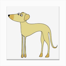 Greyhound Dog Canvas Print