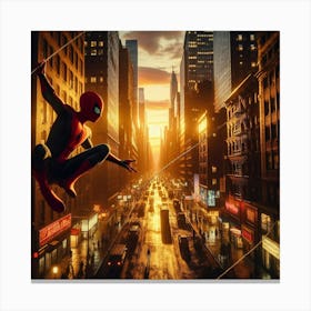 Spider Man Into The Spider Verse Canvas Print