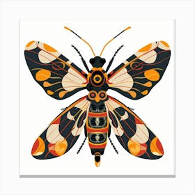 Moth Illustration 11 Canvas Print