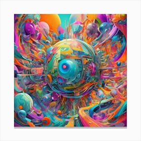 Psychedelic Art Canvas Print