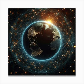 Earth In Space 2 Canvas Print