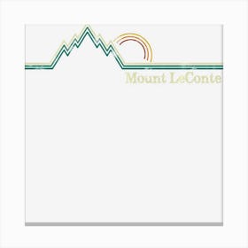 Mount Mt Leconte Smoky Mountains Tennessee Hiking Canvas Print