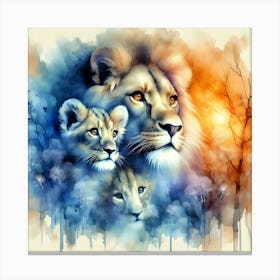 Creative Wild Animal Representation 33 Canvas Print