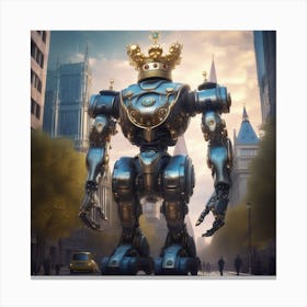 King Of Robots 2 Canvas Print