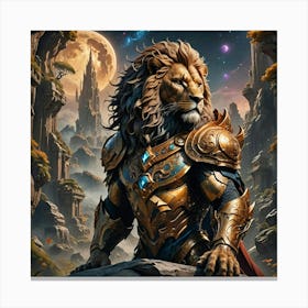 Lion Of The Forest Canvas Print