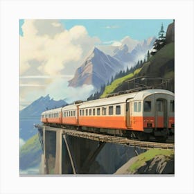 Swiss Railway Canvas Print