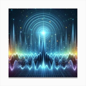 Abstract Energy Wave Canvas Print