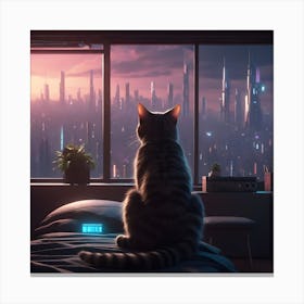 Future City View Canvas Print