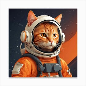 Astronaut Cat Canvas Print